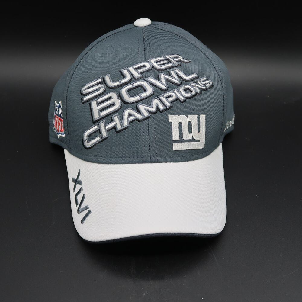 Reebok New York Giants Super Bowl XLVI Champion Hat NFL One Size Football